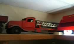 Antique toy fire truck